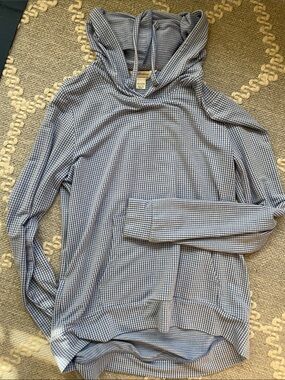 Weatherproof Vintage Women's Blue Hooded Pullover - super soft